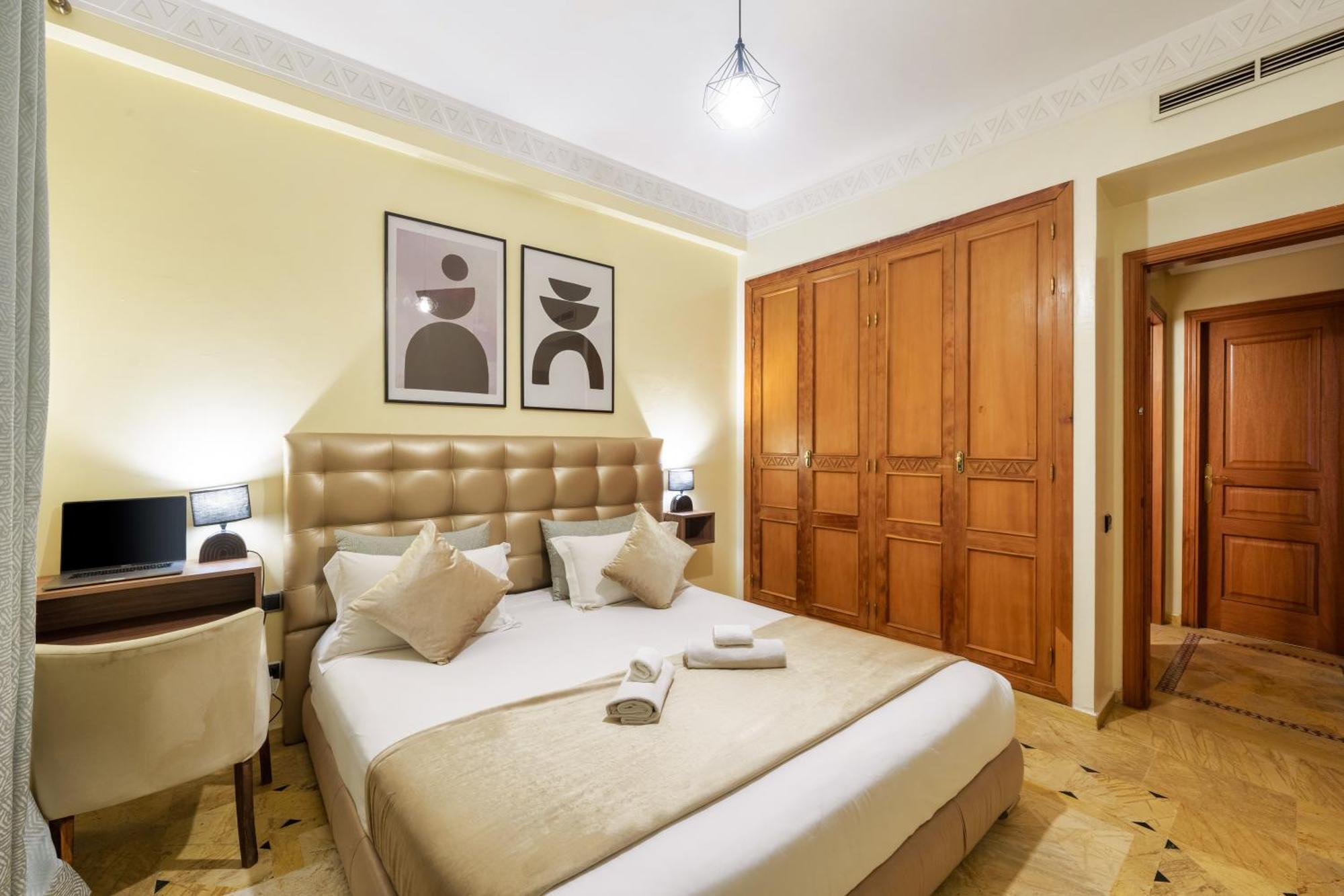 Appartement Haut Standing Gueliz Plaza Avec Vue مراكش المظهر الخارجي الصورة