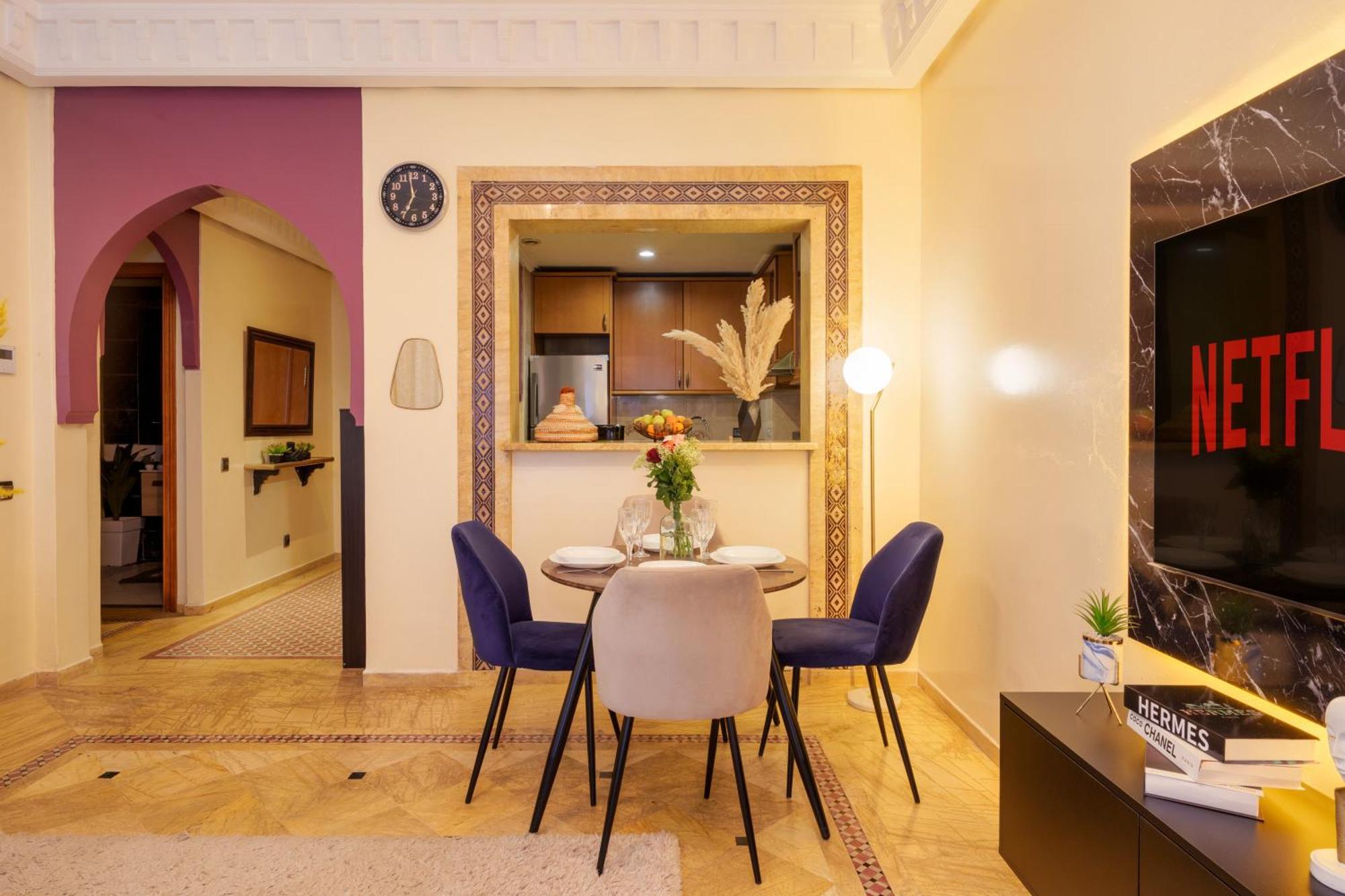 Appartement Haut Standing Gueliz Plaza Avec Vue مراكش المظهر الخارجي الصورة