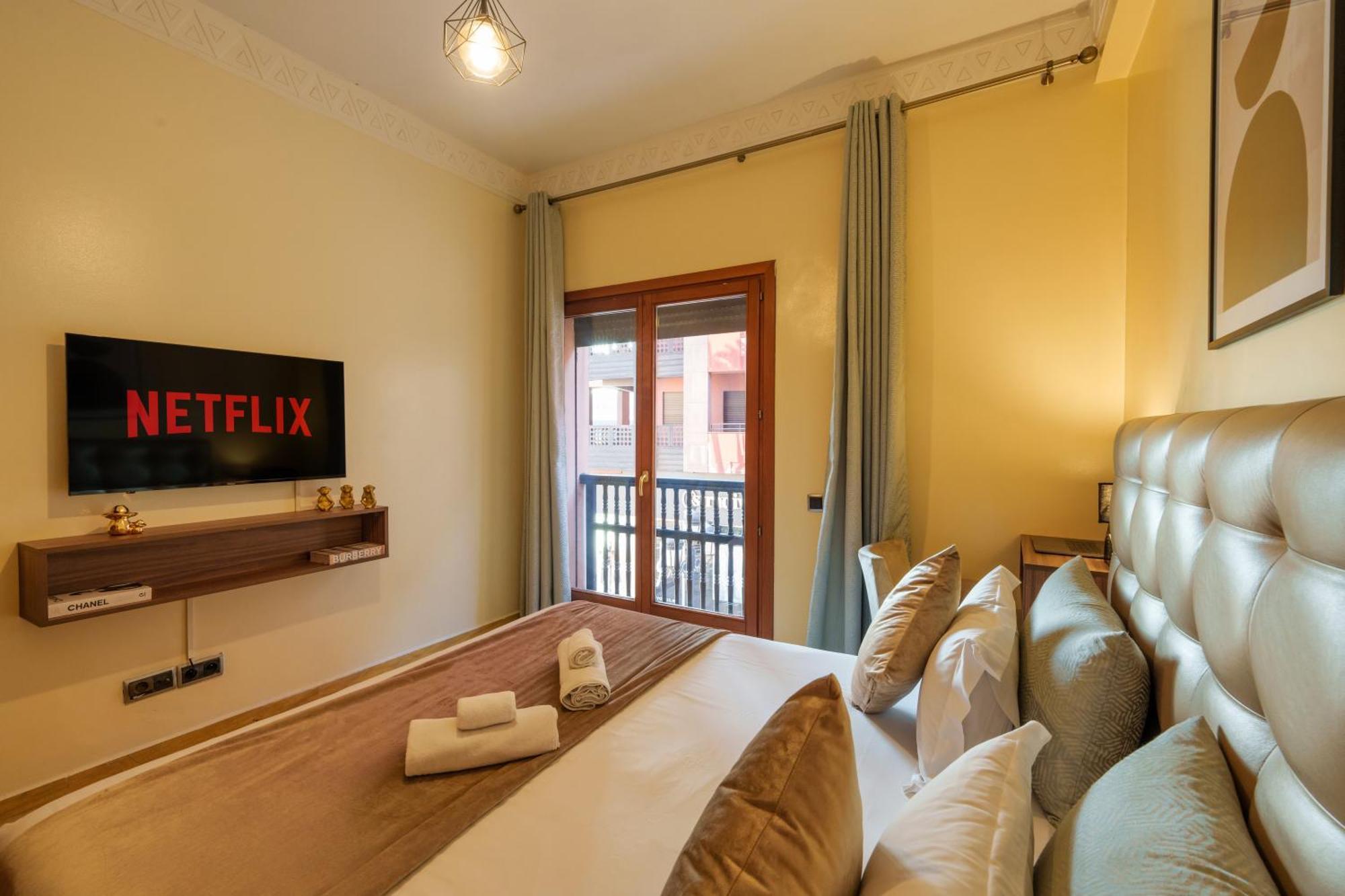 Appartement Haut Standing Gueliz Plaza Avec Vue مراكش المظهر الخارجي الصورة