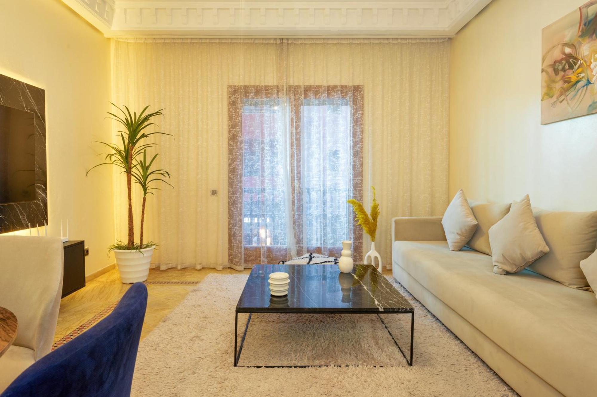 Appartement Haut Standing Gueliz Plaza Avec Vue مراكش المظهر الخارجي الصورة